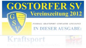 Read more about the article Vereinszeitung 2012